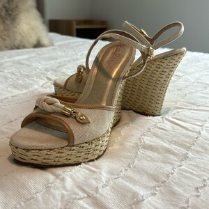 Lily Pulitzer wedge sandals